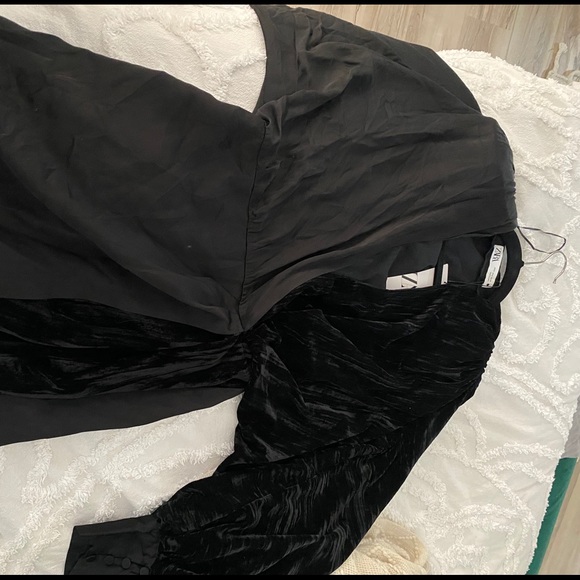 Zara contrasting mini dress - Picture 12 of 12